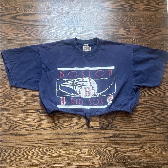 Furst of a Kind, Navy Blue, Ref Sox, Crop Top, L - Picture 1 of 4